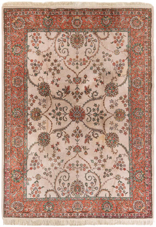 Detail image of 7' x 9' 8 Hand Knotted Tabriz Wool Rug