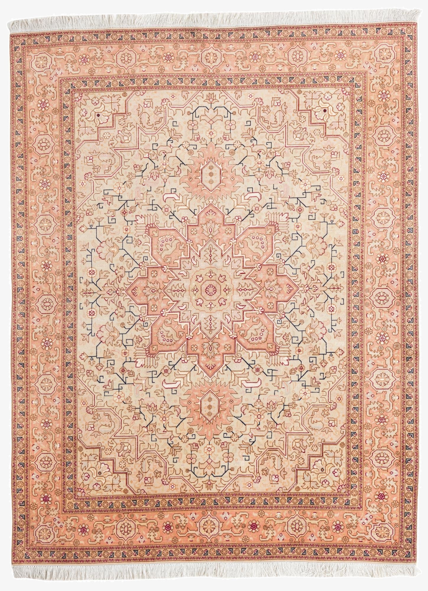5' x 6' 6  Hand Knotted Tabriz Persian Rug