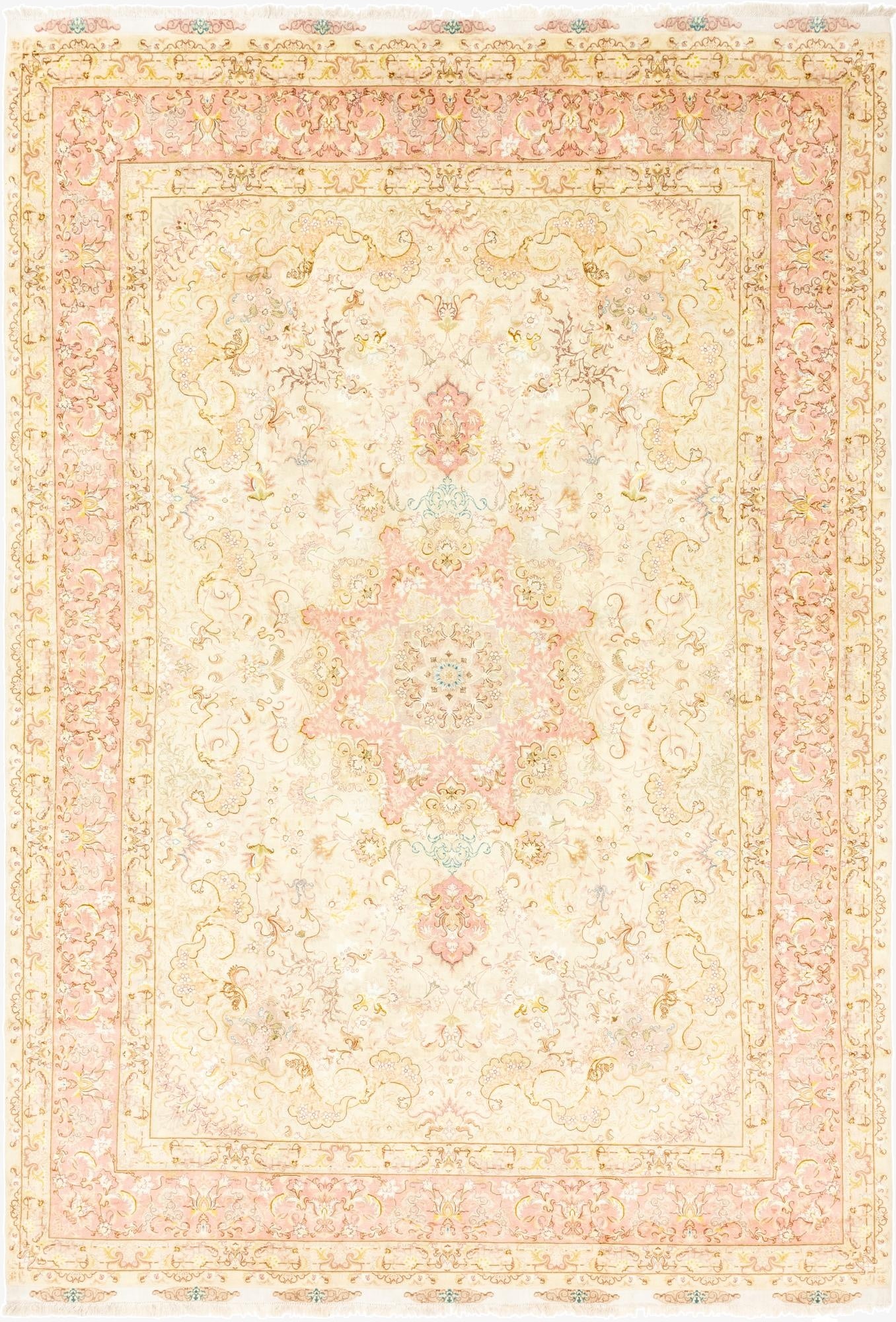 8' x 11' 10  Hand Knotted Tabriz Persian Rug