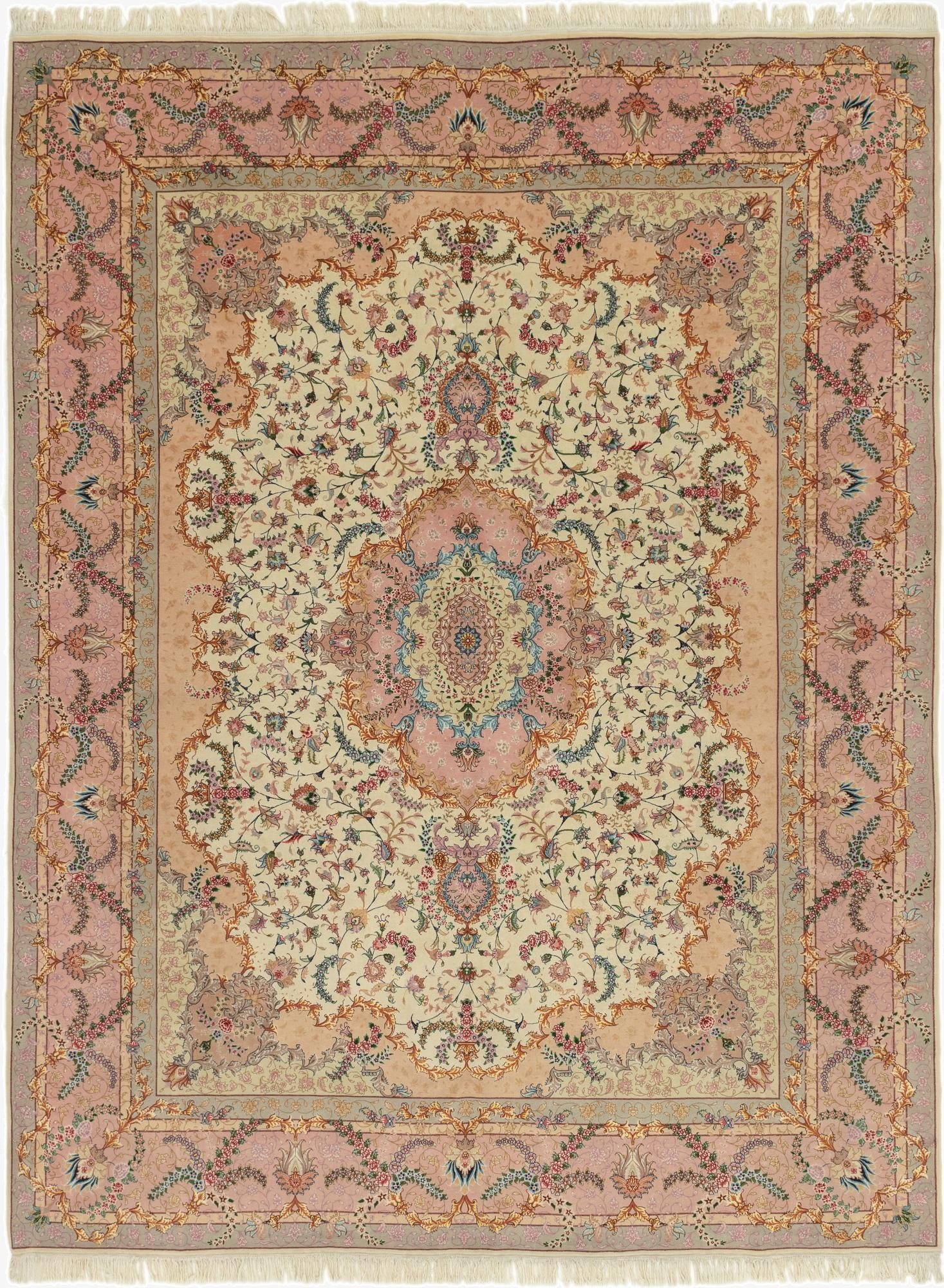 9' 10 x 13'  Hand Knotted Tabriz Persian Rug