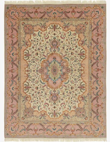 9' 10 x 13' Hand Knotted Tabriz Persian Rug