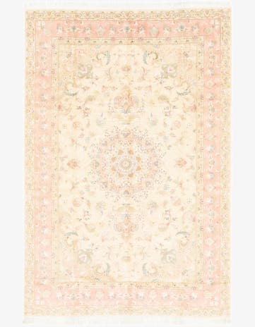 6' 8 x 10' Hand Knotted Tabriz Persian Rug