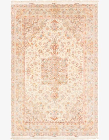 6' 6 x 10' Hand Knotted Tabriz Persian Rug