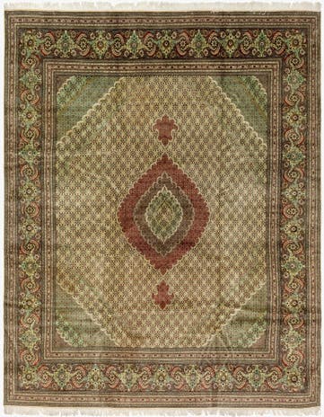 10' x 12' 10 Hand Knotted Tabriz Persian Rug
