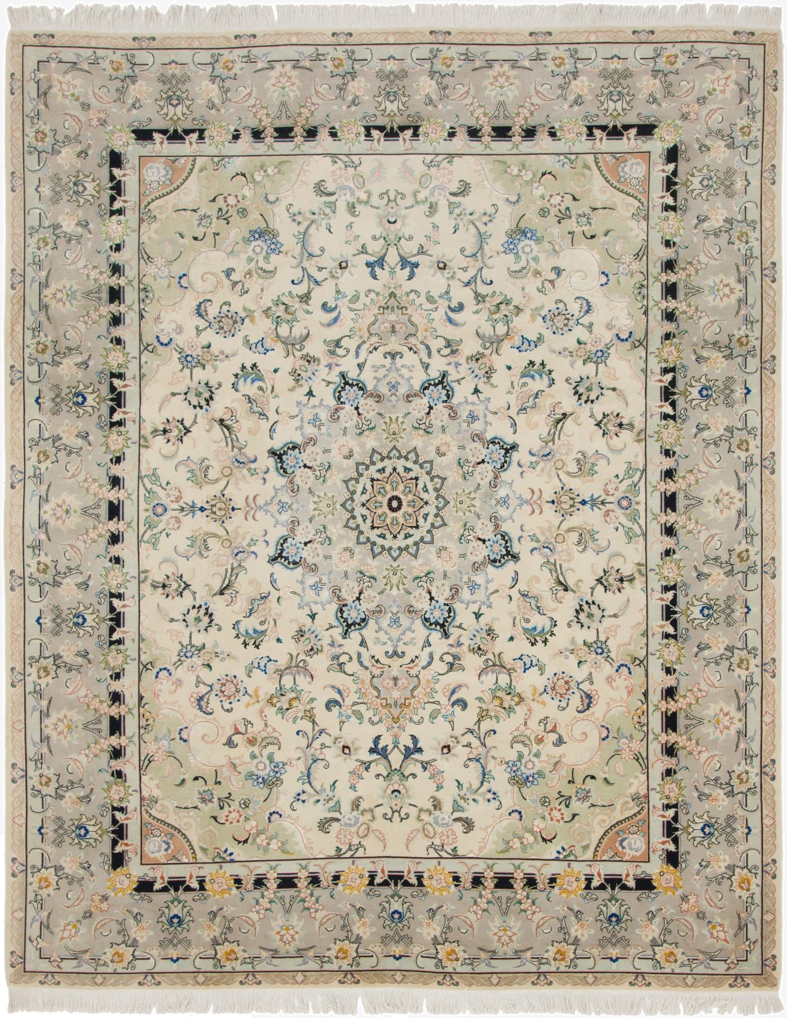 6' 8 x 8' 6  Hand Knotted Tabriz Persian Rug