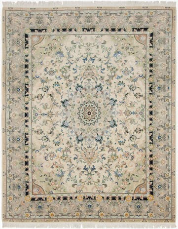 6' 8 x 8' 6 Hand Knotted Tabriz Persian Rug