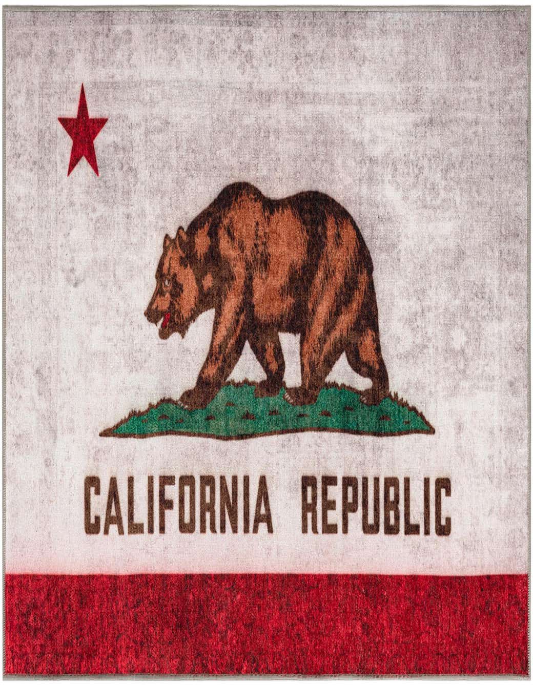4' x 6' California The Flag Collection Rug