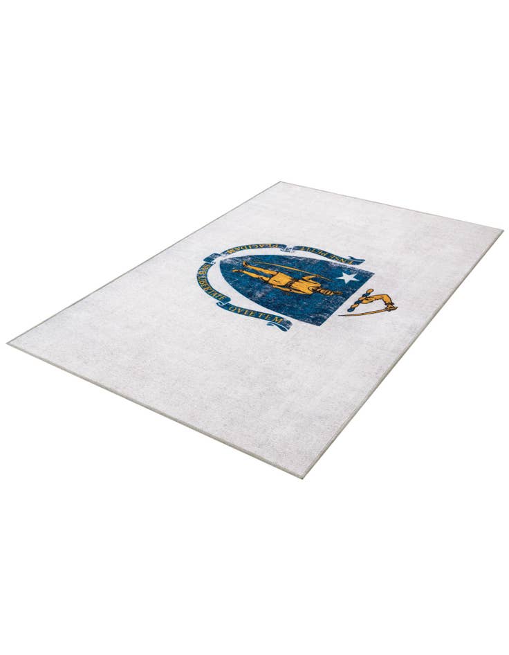 Detail image of 4' x 6' Massachusets The Flag Collection Rug