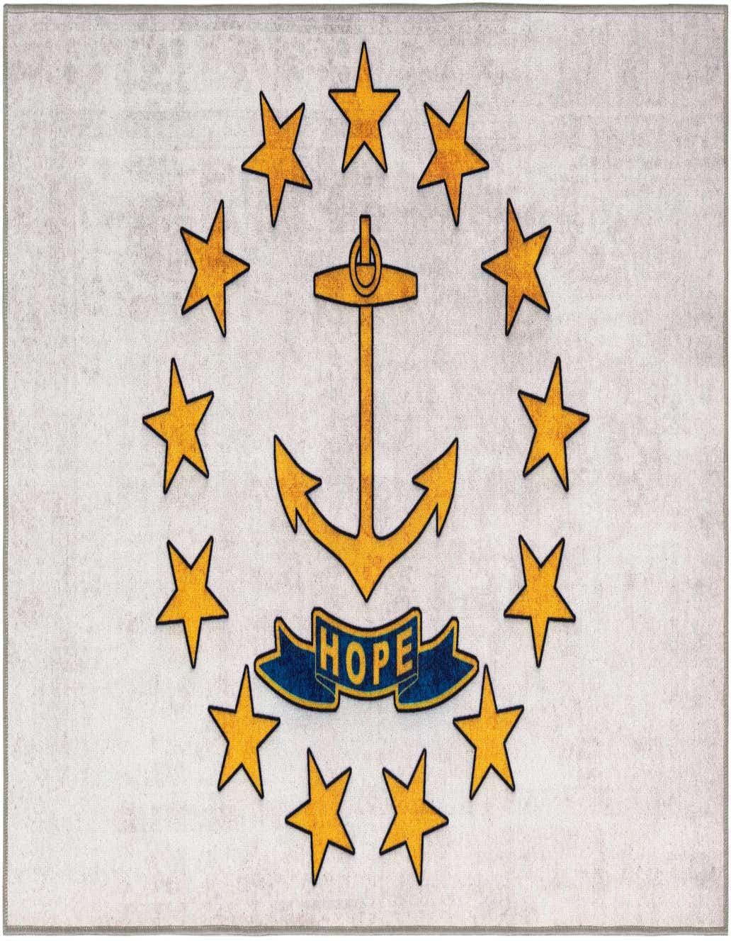 5' x 8' Rhode Island The Flag Collection Rug