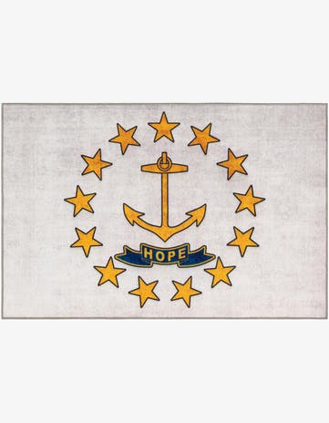 6' x 9' Rhode Island The Flag Collection Rug