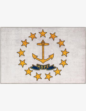 7' x 10' Rhode Island The Flag Collection Rug