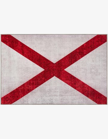 Ivory Alabama The Flag Collection Rug