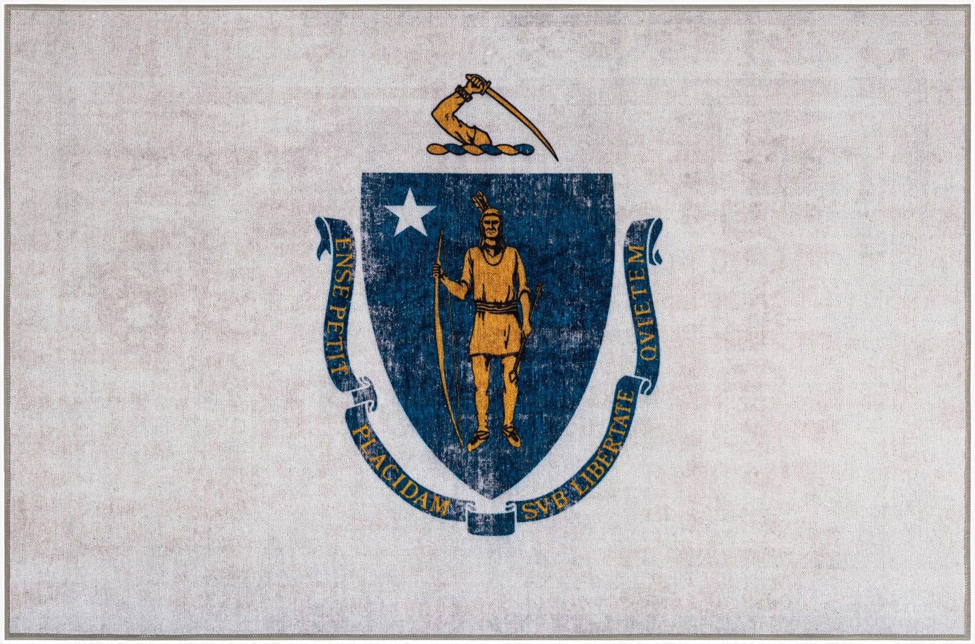 4' x 6' Massachusets The Flag Collection Rug