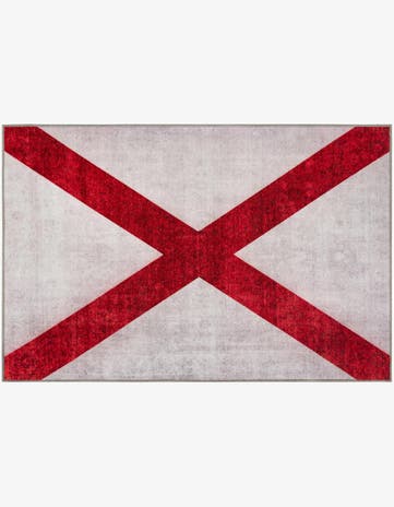4' x 6' Alabama The Flag Collection Rug