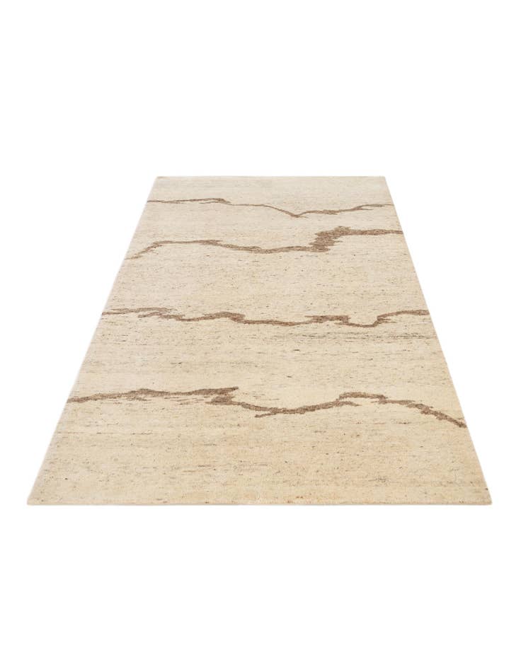 Detail image of 4' 1 x 6' Hand Knotted Tibet Wool Rug
