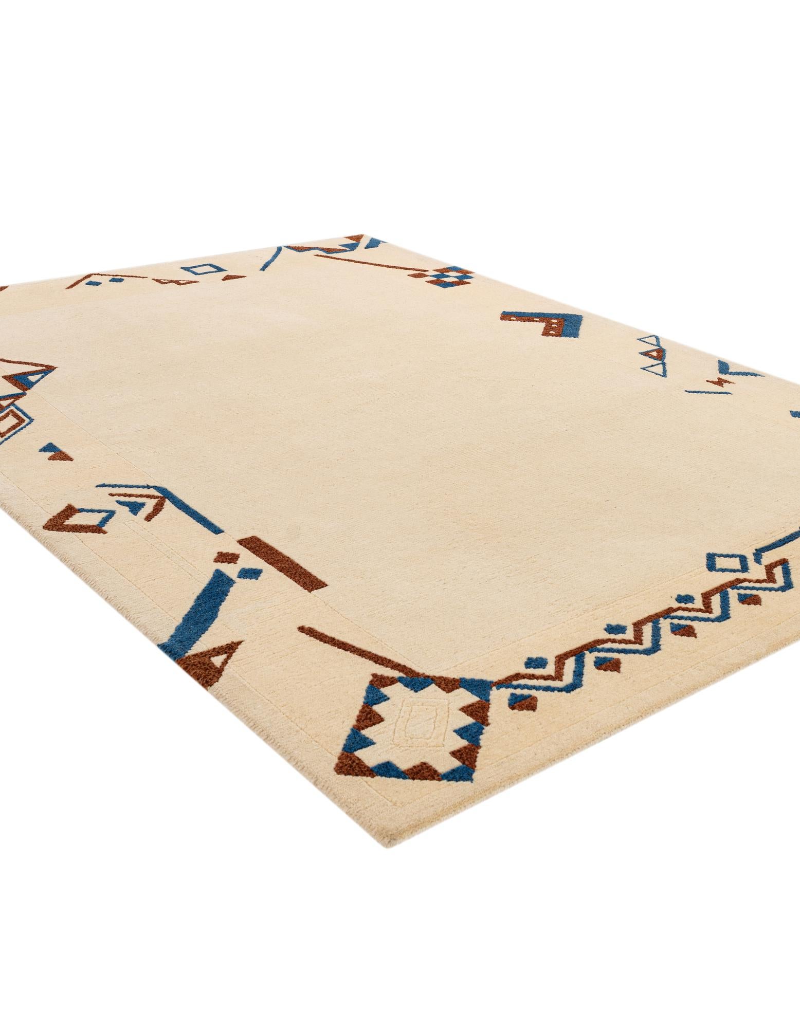 6' x 8' Hand Knotted Tibet Wool Rug