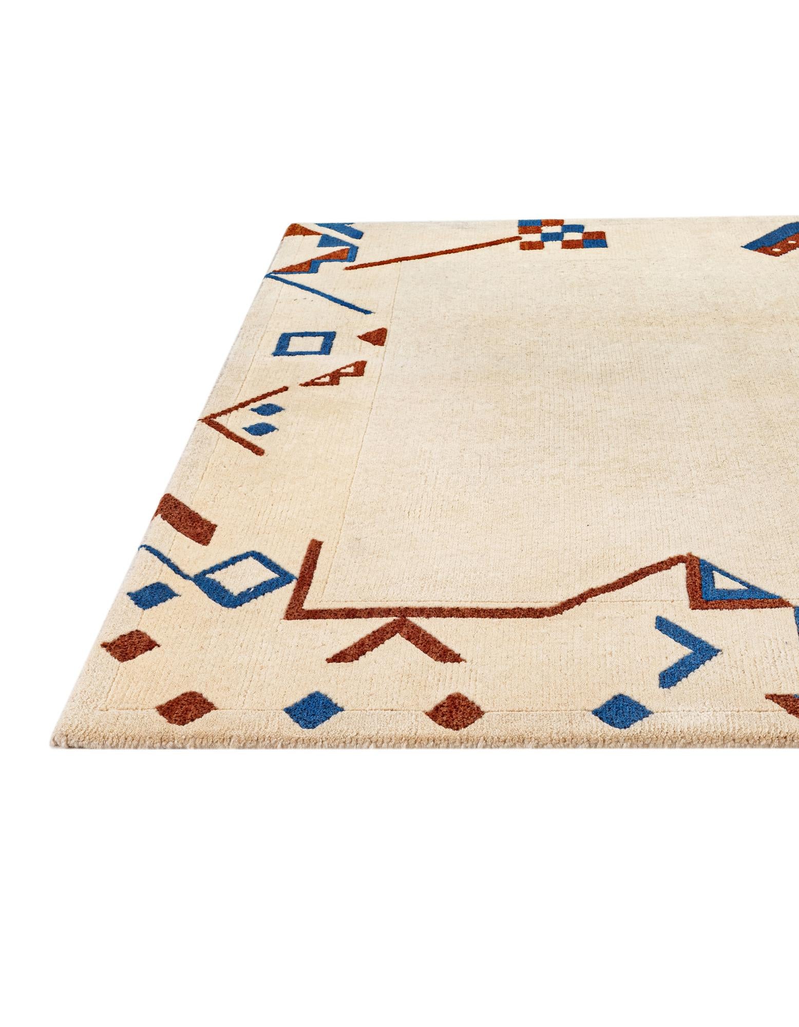 6' x 8' Hand Knotted Tibet Wool Rug