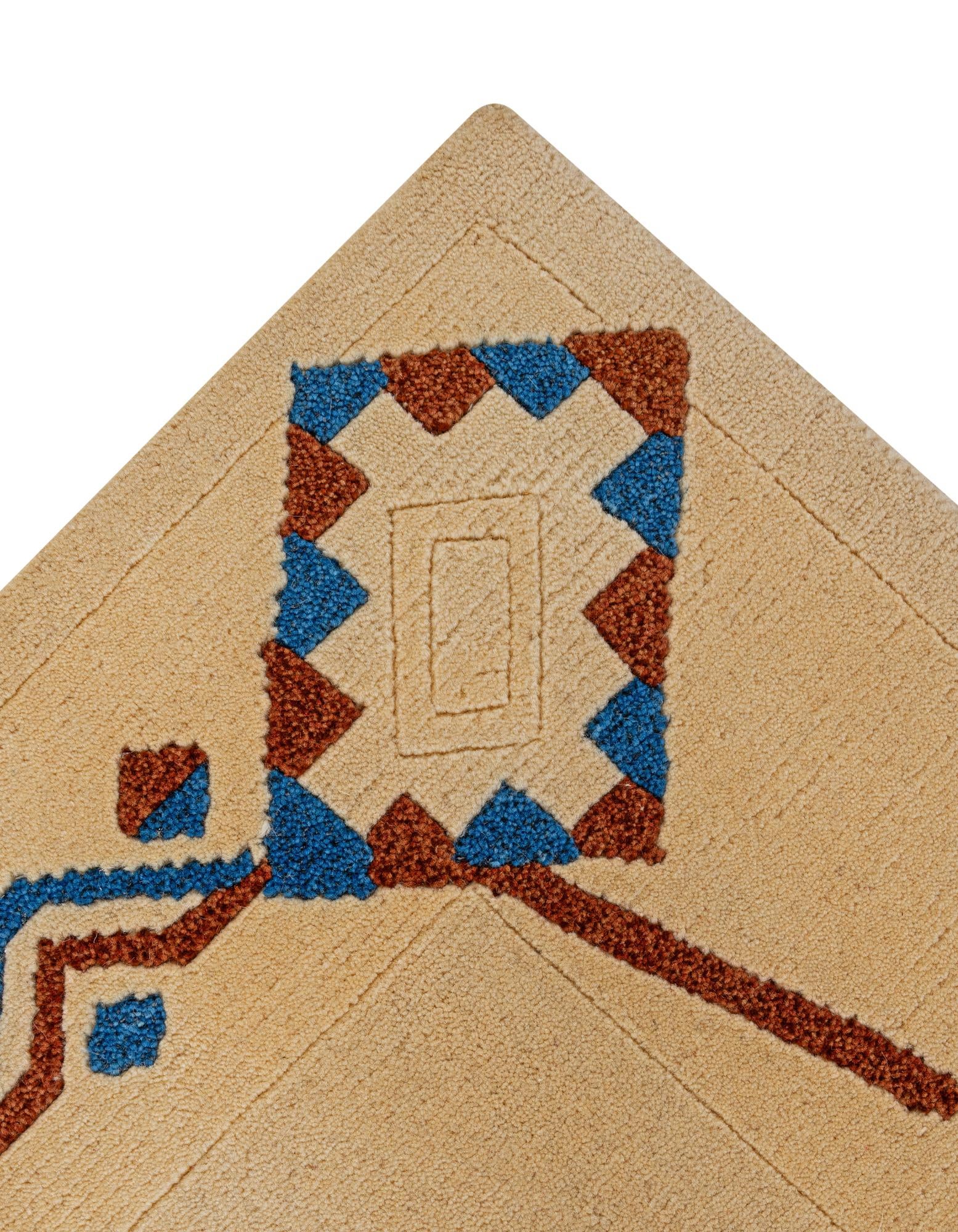 6' x 8' Hand Knotted Tibet Wool Rug