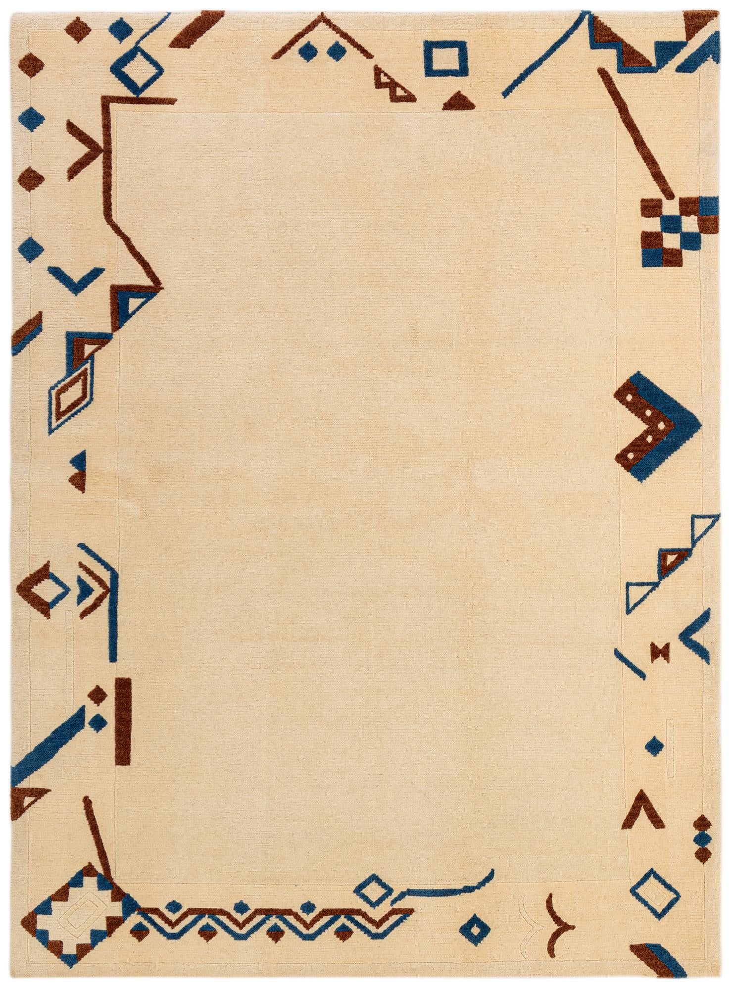 6' x 8' Hand Knotted Tibet Wool Rug