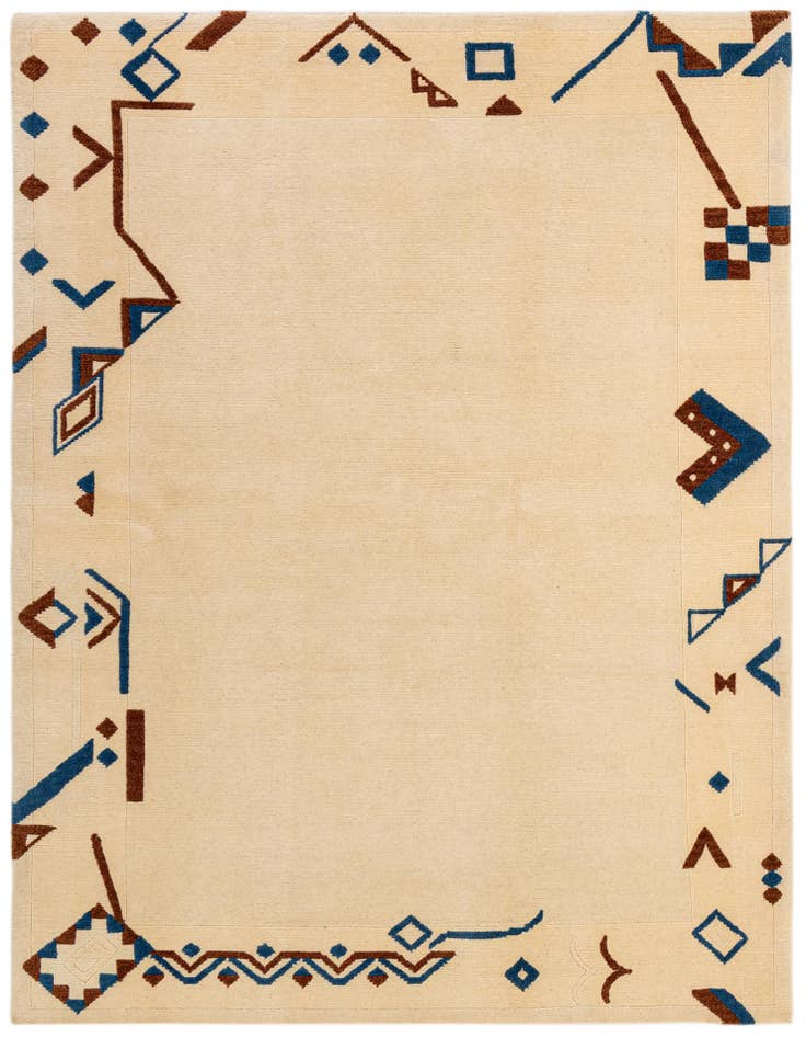 Detail image of 6' x 8' Hand Knotted Tibet Wool Rug