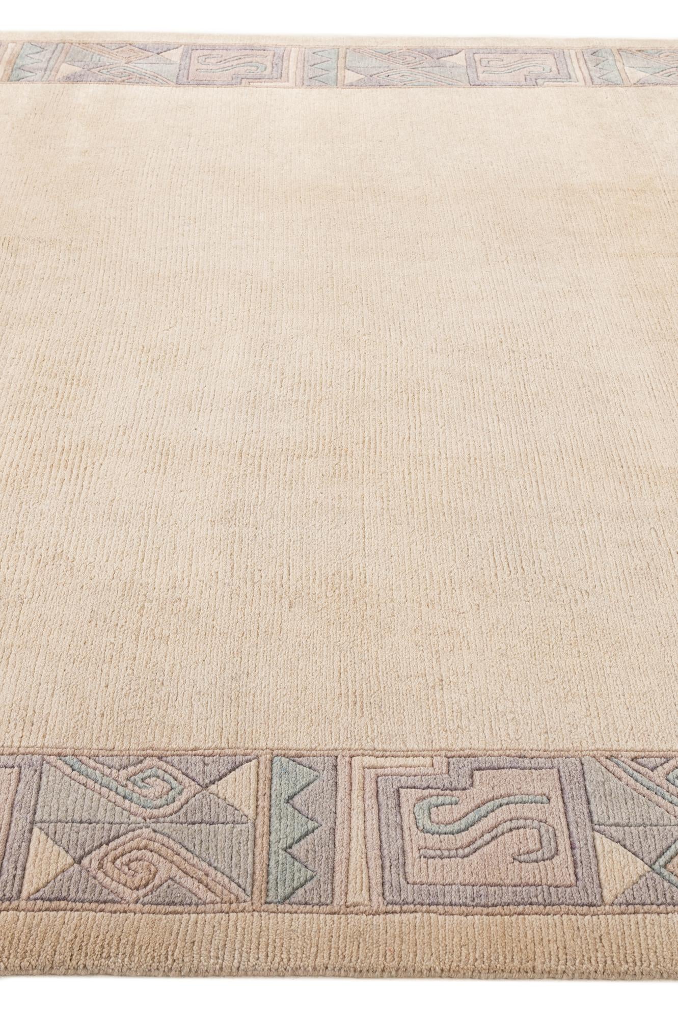 8' 5 x 11' 7 Hand Knotted Tibet Wool Rug