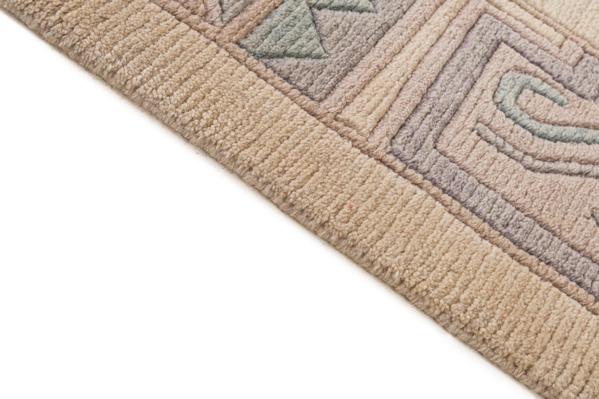 8' 5 x 11' 7 Hand Knotted Tibet Wool Rug