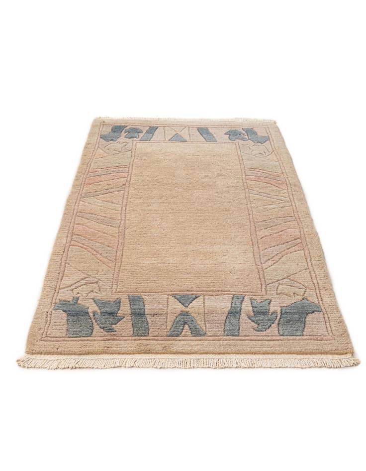 Detail image of 2' 6 x 4' 7 Hand Knotted Tibet Wool Rug