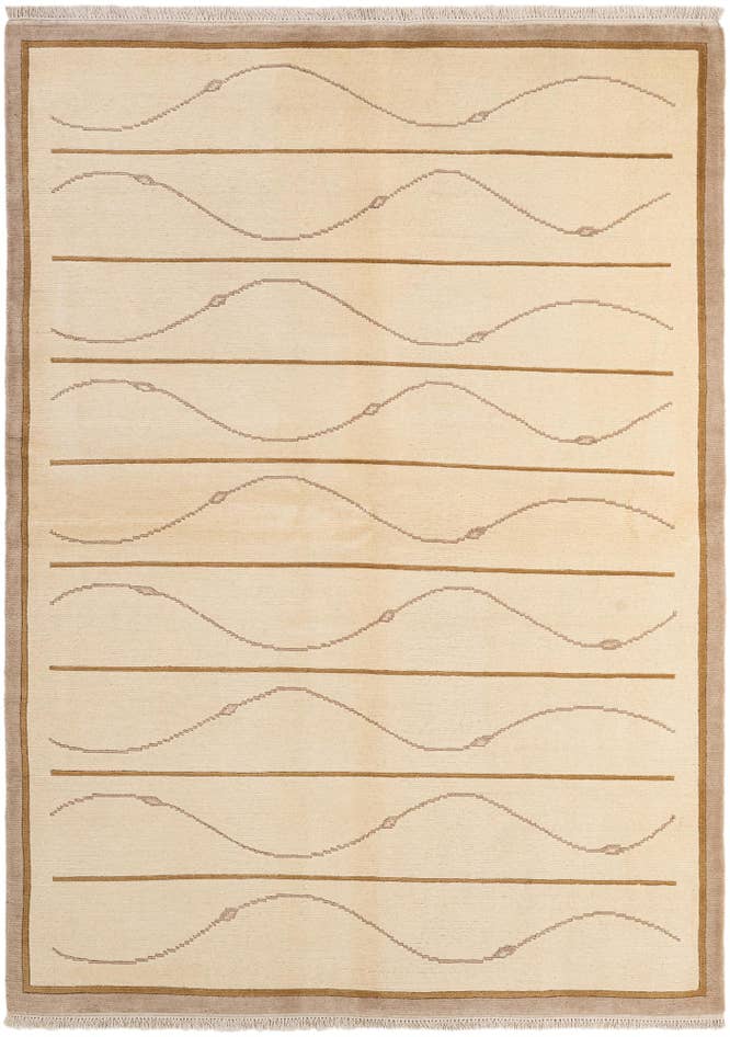 Detail image of 5' 8 x 7' 11 Hand Knotted Tibet Rug