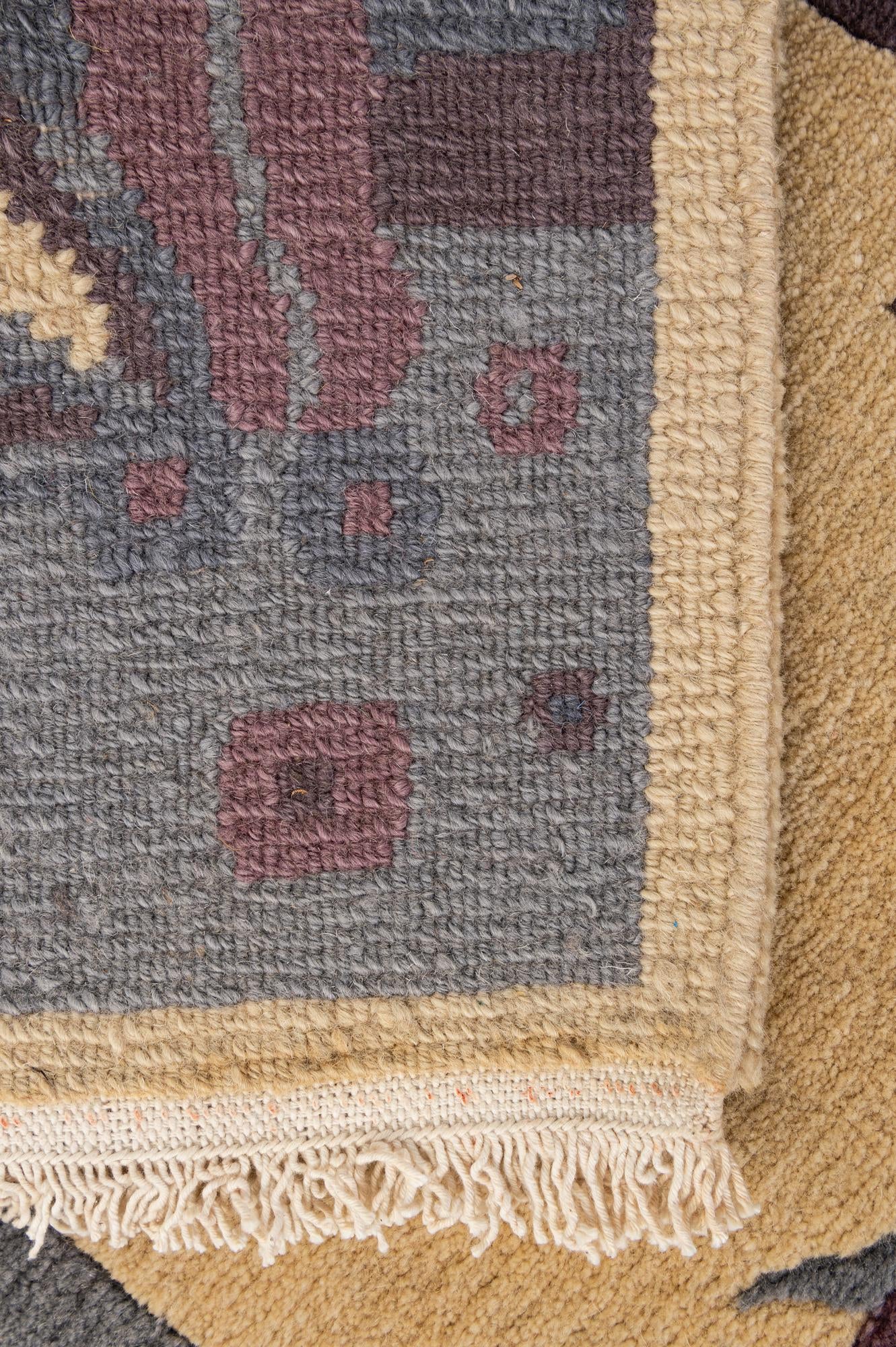 2' 1 x 2' 11 Hand Knotted Tibet Wool Rug