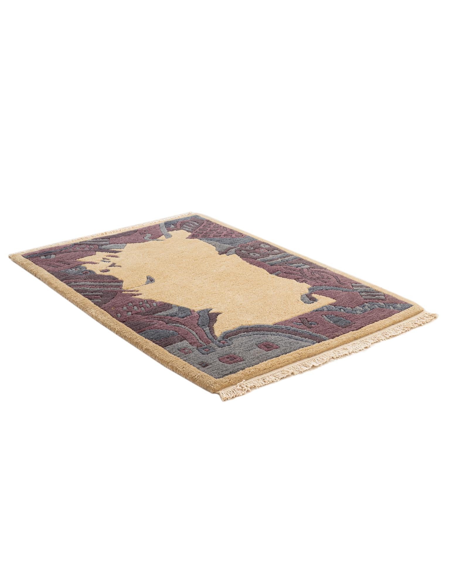 2' 1 x 2' 11 Hand Knotted Tibet Wool Rug
