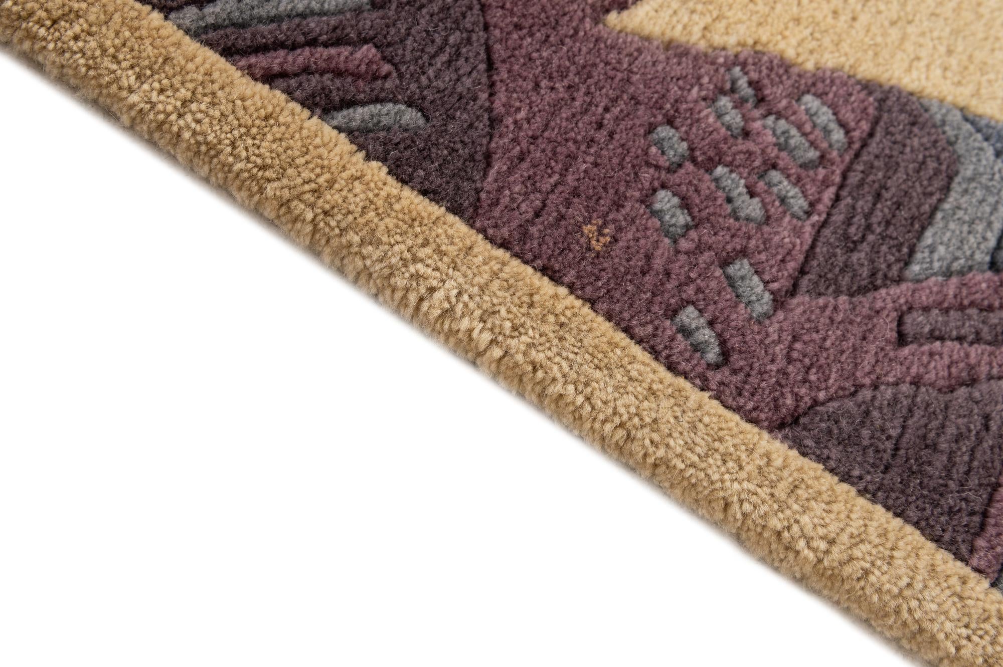 2' 1 x 2' 11 Hand Knotted Tibet Wool Rug
