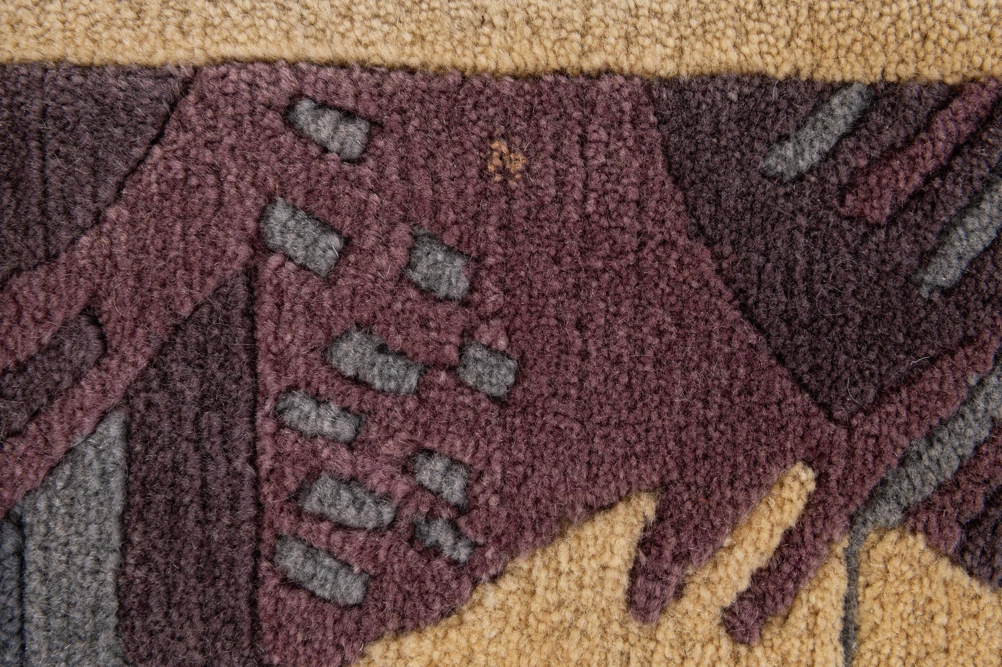2' 1 x 2' 11 Hand Knotted Tibet Wool Rug