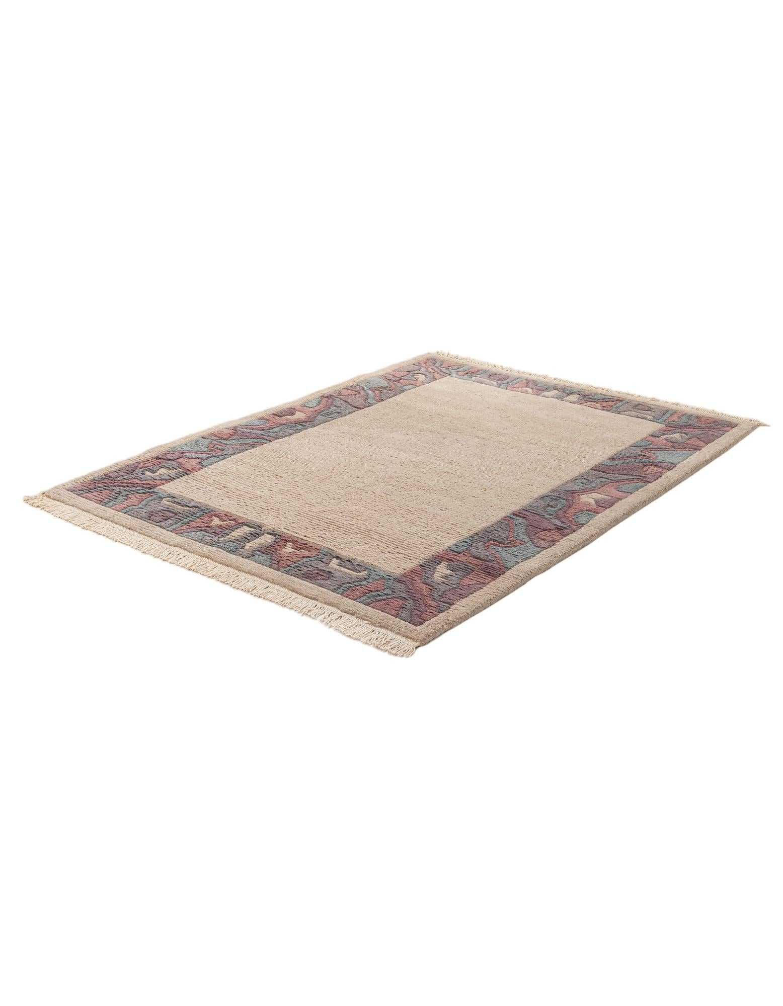 4' 2 x 5' 7 Hand Knotted Tibet Wool Rug