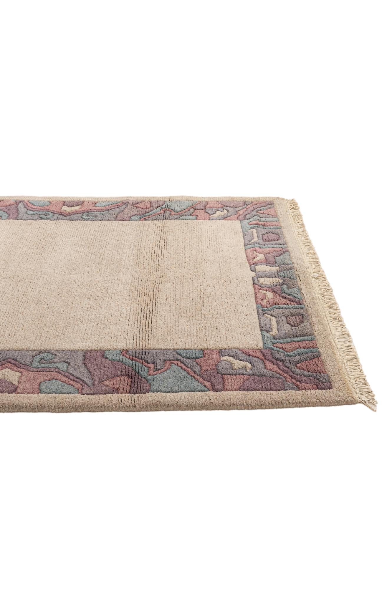 4' 2 x 5' 7 Hand Knotted Tibet Wool Rug