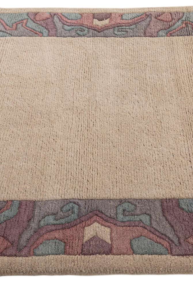 4' 2 x 5' 7 Hand Knotted Tibet Wool Rug