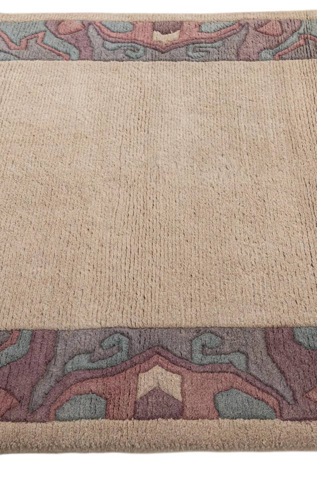 Detail image of 4' 2 x 5' 7 Hand Knotted Tibet Wool Rug