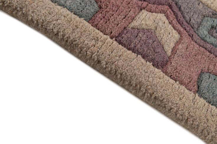 Detail image of 4' 2 x 5' 7 Hand Knotted Tibet Wool Rug