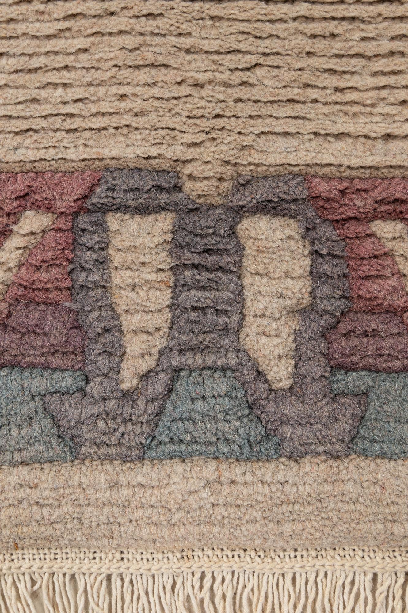 4' 2 x 5' 7 Hand Knotted Tibet Wool Rug