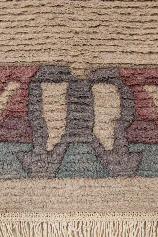 4' 2 x 5' 7 Hand Knotted Tibet Wool Rug