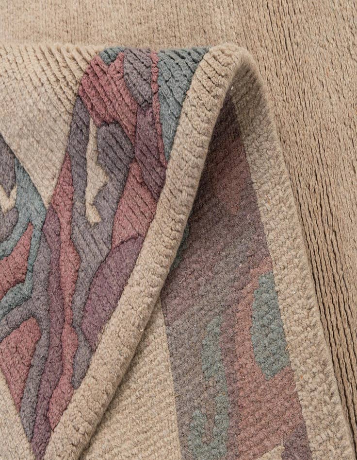 Detail image of 4' 2 x 5' 7  Hand Knotted Tibet Wool Rug