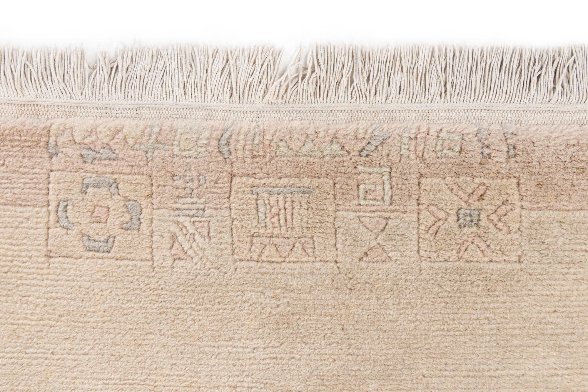 4' x 5' 9 Hand Knotted Tibet Wool Rug