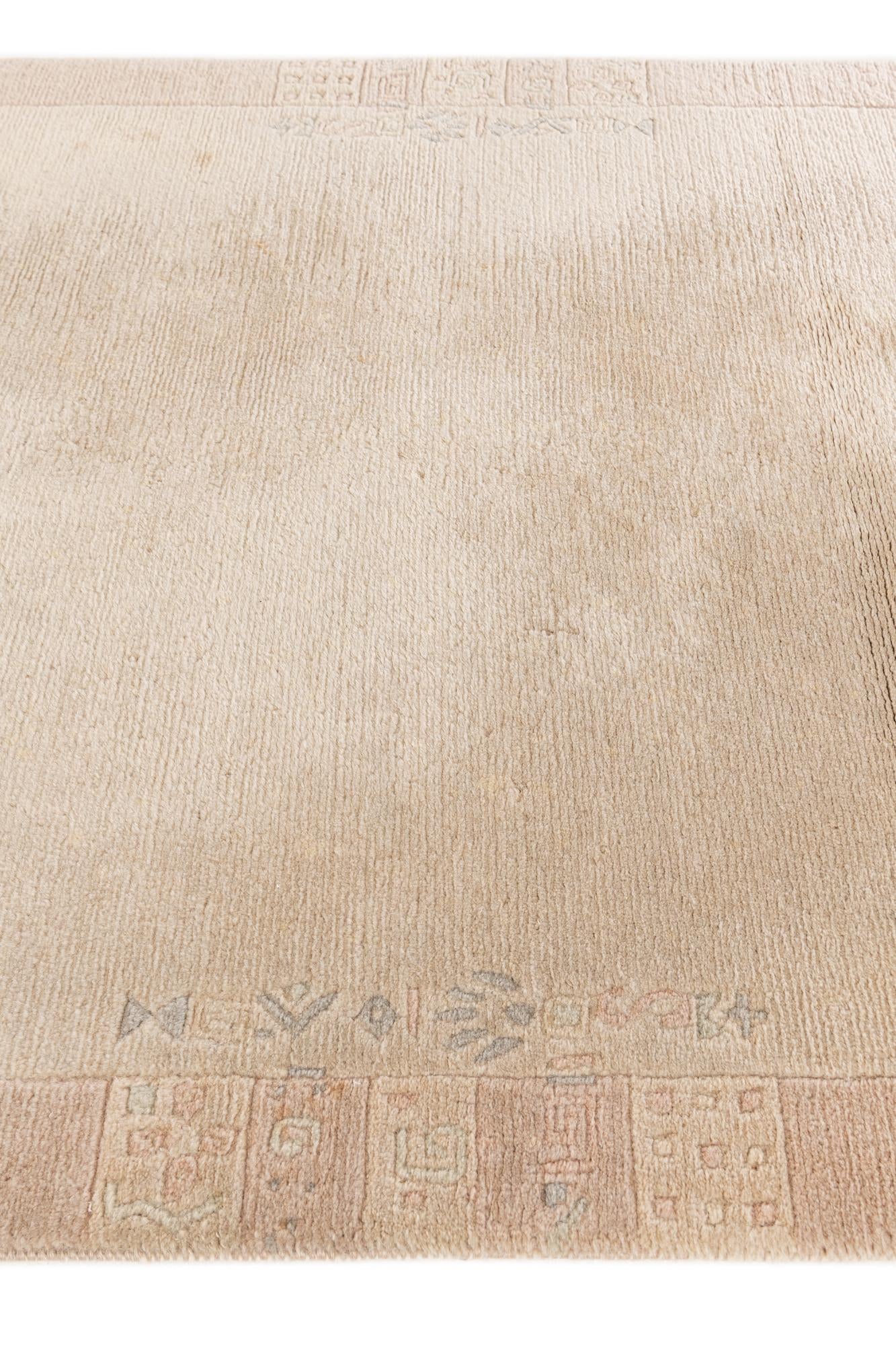 4' x 5' 9 Hand Knotted Tibet Wool Rug