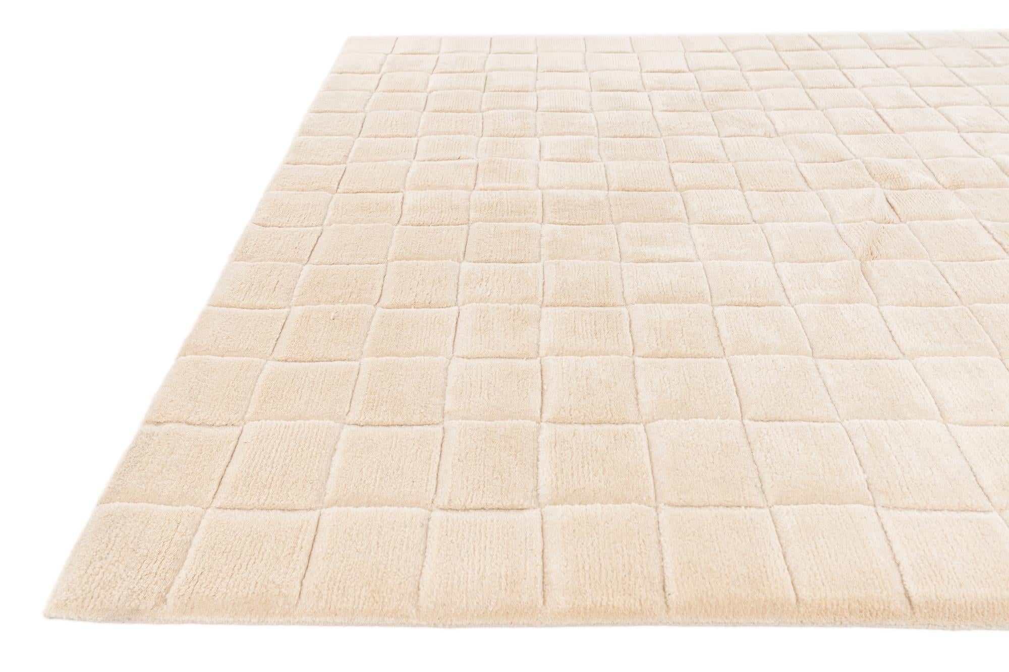 5' 9 x 7' 11 Hand Knotted Tibet Wool Rug