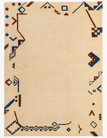 6' x 8' Hand Knotted Tibet Wool Rug