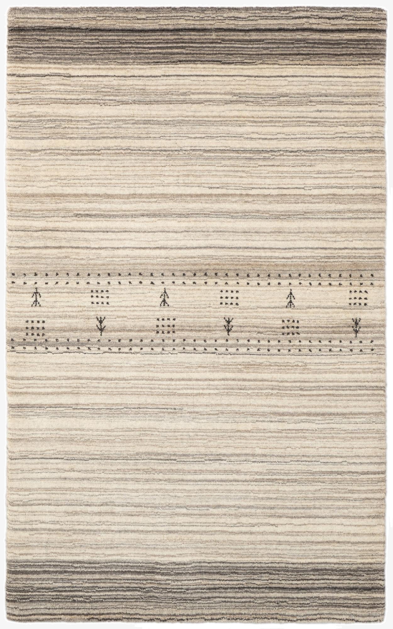 2' 5 x 4'  Hand Knotted Tibet Wool Rug