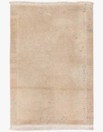 4' x 5' 9 Hand Knotted Tibet Wool Rug