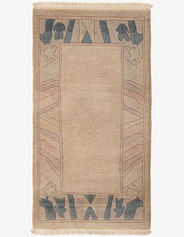 2' 6 x 4' 7 Hand Knotted Tibet Wool Rug