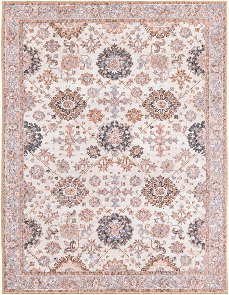 Detail image of 4' 1 x 6' 1 Washable Timeless Rug