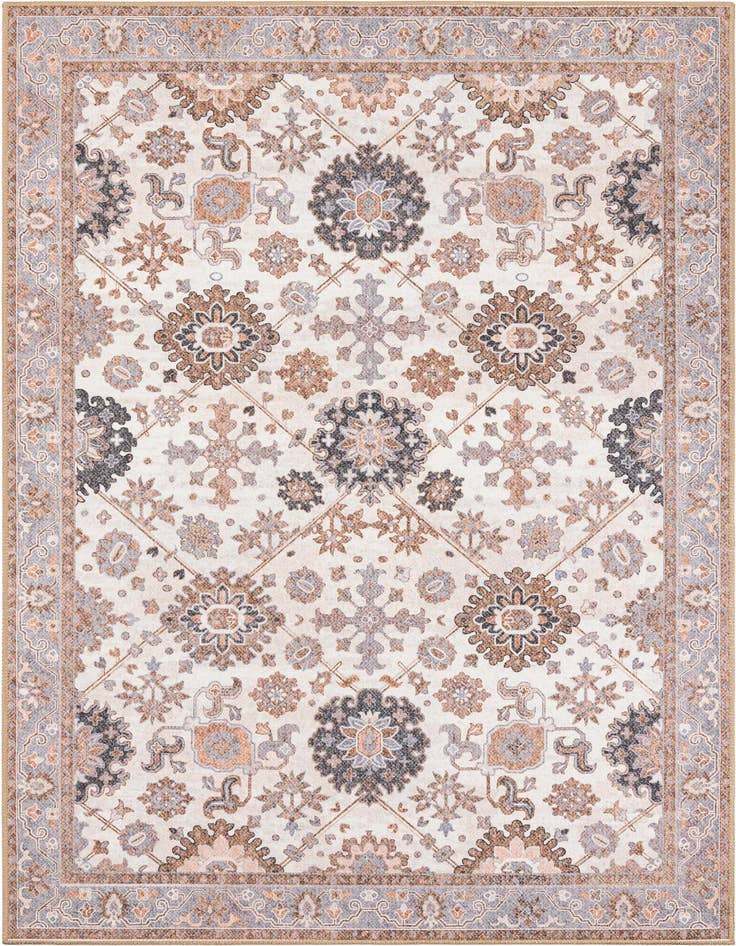 Detail image of 5' 1 x 8' Washable Timeless Rug