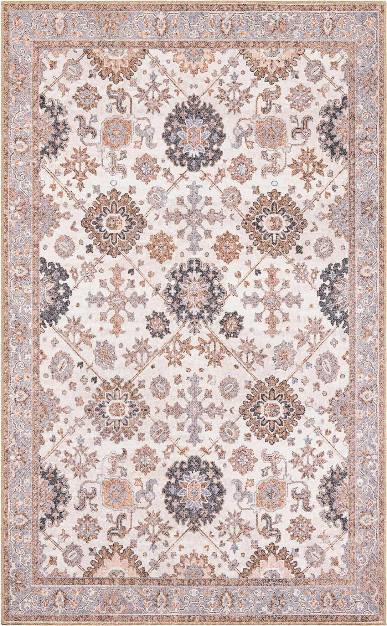 5' 1 x 8' Washable Timeless Rug